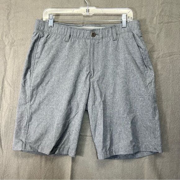 Under Armour Heat Gear Men's Shorts 34 loose fit Heathered Gray Performance Golf - Picture 1 of 13